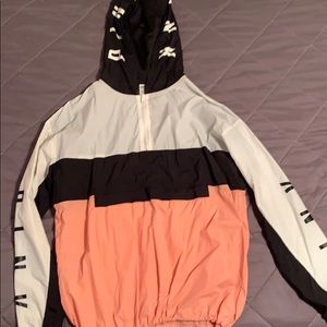 pink wind breaker